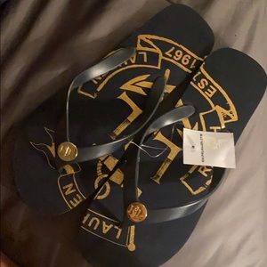 Brand new Ralph Lauren flip flops.